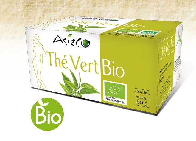 thé vert biologique en sachet